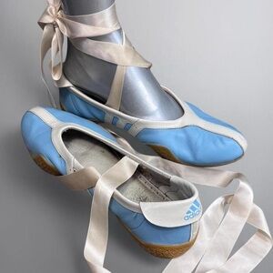 adidas Blue and Cream Ballet Flats
